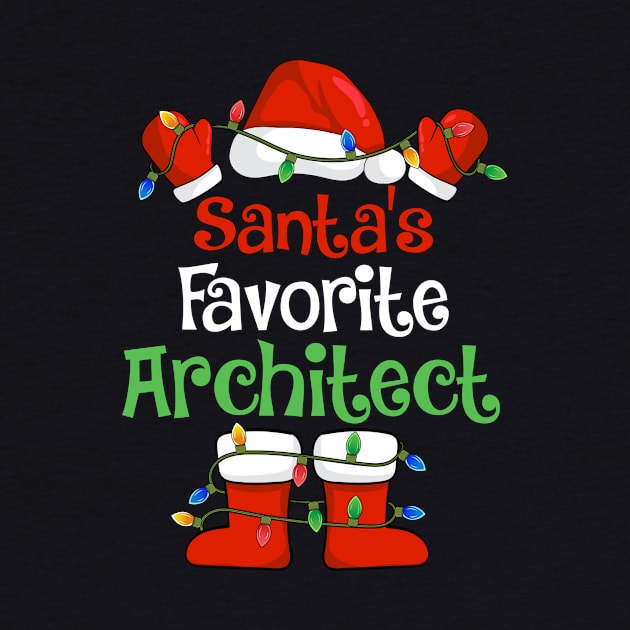 Santa's Favorite Architect Funny Christmas Pajamas by cloverbozic2259lda